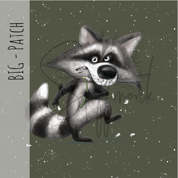 BIG Patch - Waschbär Army